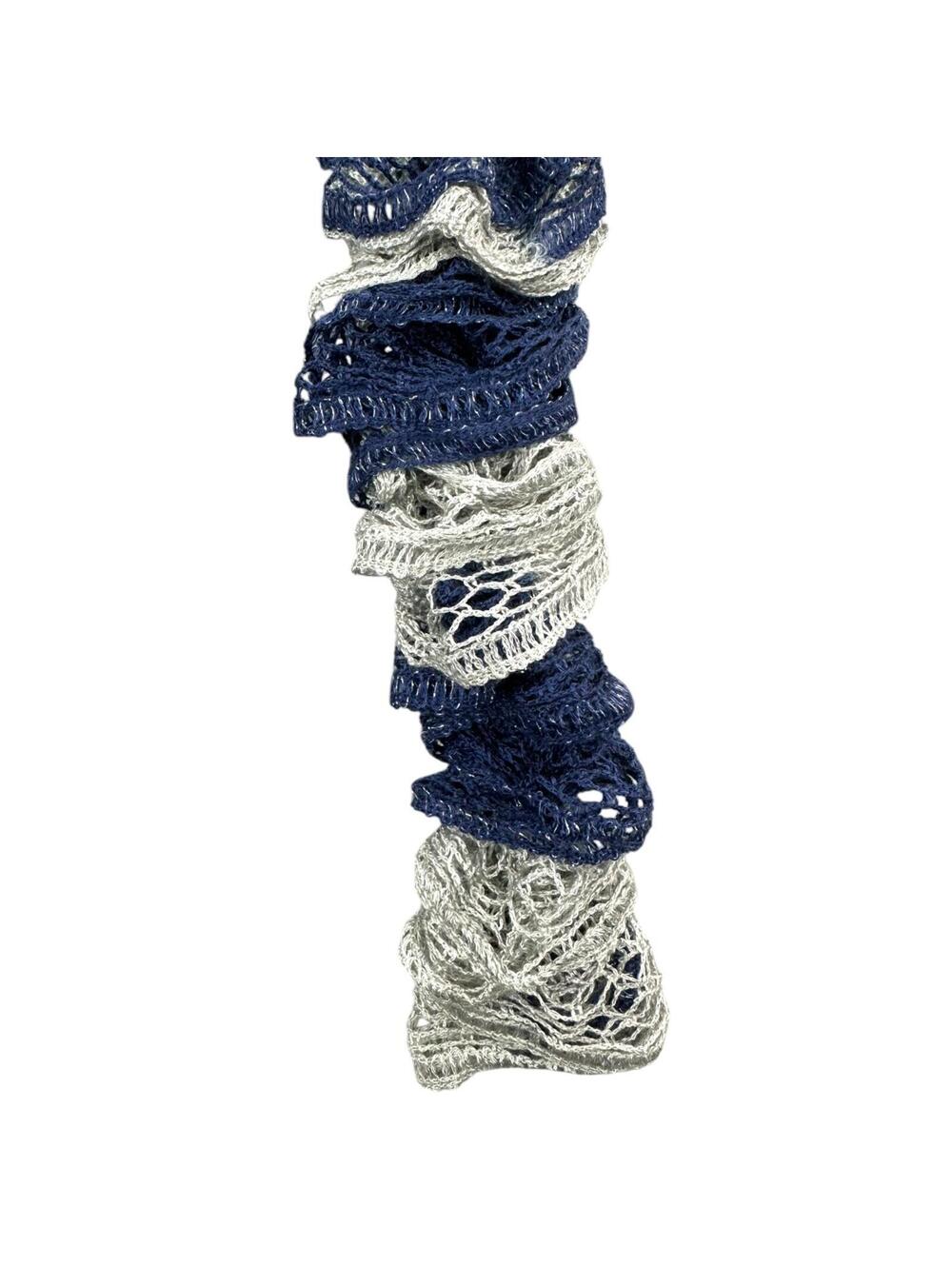 Midnight Mist Ruffle Boa Scarf - Picture 3 of 4